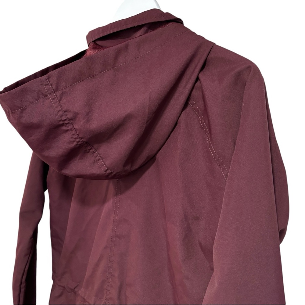 O’Neill Gayle Burgundy Windbreaker Hooded Zip Up Spring Jacket Women's Size XS - Picture 12 of 15